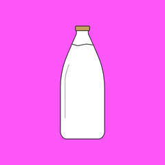 Milk bottle icon