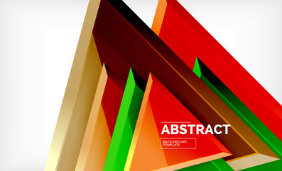 Tech futuristic geometric 3d shapes, minimal abstract background