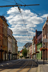 Obraz premium Blick vom Neustädtischen Markt in die Hauptstraße von Brandenburg an der Havel