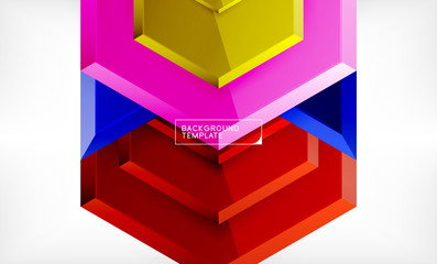 Abstract glossy techno arrows background