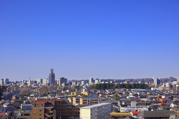 Fototapeta premium 仙台市遠望 仙台市瞑想の松より南方を望む