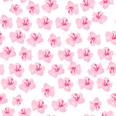 pattern with sakura flowers on the background
