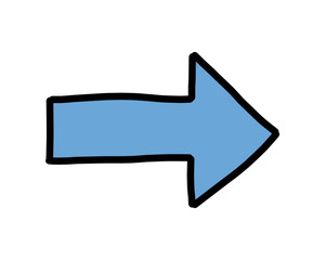 Pfeil schwarz blau vektor