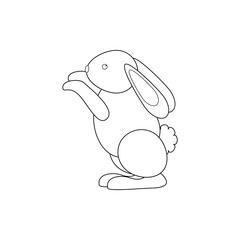 Easter Rabbit outline