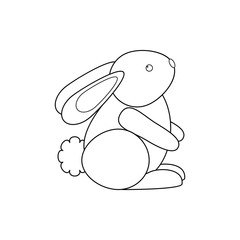Easter Rabbit outline