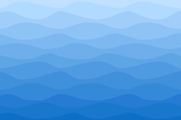 Sea water wavy blue nautical background © str33tcat