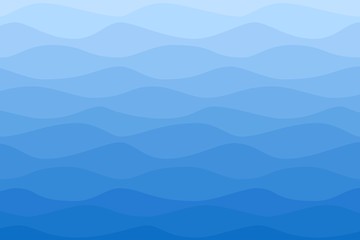 Sea water wavy blue nautical background