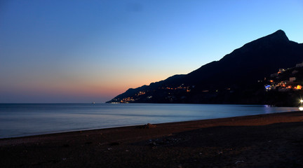Sunset view Cava de 'Tirreni, Italy