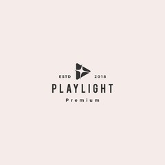 play light flare blitz bright logo vector icon illustration