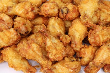 Fried chicken is delicious in street food