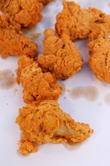 Fried chicken is delicious in street food