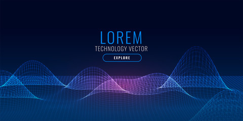 technology 3d mesh digital background