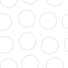 Abstract seamless pattern, circles, and dots. Vector illustration.