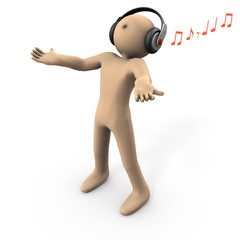 音楽を聴いて覚醒するキャラクター