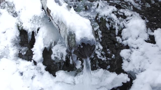 Holy spring gremyachiy Klyuch. Svyatogorye. Moscow region, Sergiev Posad district, village Vzglyadnevo