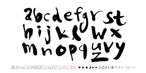 벡터 문자 / 손으로 쓴 글씨체