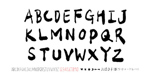 벡터 문자 / 손으로 쓴 글씨체
