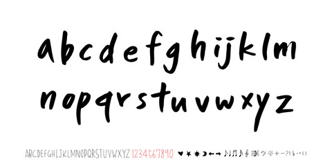 벡터 문자 / 손으로 쓴 글씨체