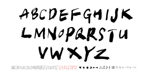 벡터 문자 / 손으로 쓴 글씨체