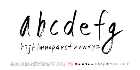 벡터 문자 / 손으로 쓴 글씨체