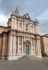 Fototapeta na wymiar Chatholic church and square in Rome