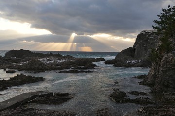 《夕焼け》青森県深浦町
