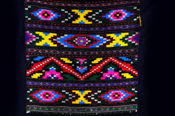 ornamentation of old Ukrainian shirts, embroidery and pattern placement