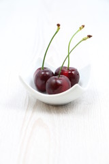 cherries in a bowl