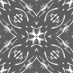 Pattern tile, ornate geometric pattern and two-tone abstract background