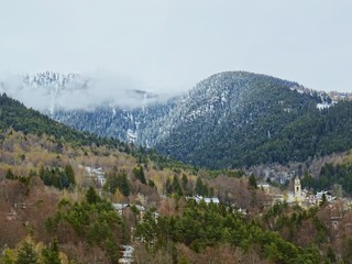 Naklejka premium Le alpi Italiane dopo una grande nevicata