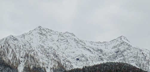 Le alpi Italiane dopo una grande nevicata