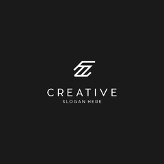 Creative letter Z minimalist logo design concept,  Initial symbol for corporate business identity. Alphabet vector element