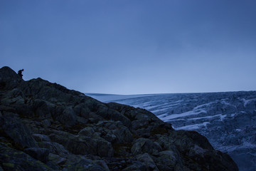 Hiking in the nature of Norway