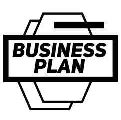 Obraz premium BUSINESS PLAN stamp on white