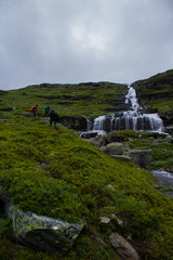 Hiking in the nature of Norway