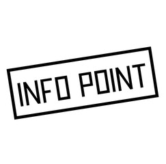 INFO POINT stamp on white