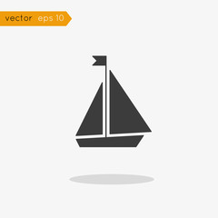 Vector icon ship
