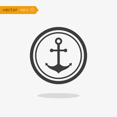 Fototapeta premium Vector icon anchor