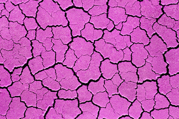 Cracked purple wall patterns. Abstract background texture