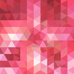 Obraz premium Background made of red, pink triangles. Square composition with geometric shapes. Eps 10