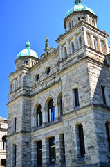 Fototapeta na wymiar Parliament Buildings, Victoria BC