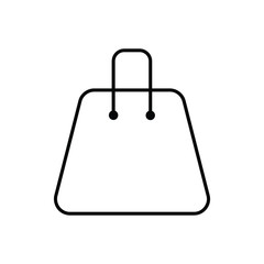 Paper bag shop vector icon