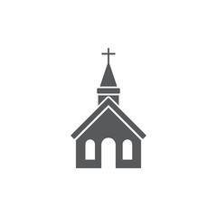 Church icon on white background Vector illustration
