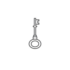 Key Icon in trendy flat style isolated on white background Key symbol for your web site design