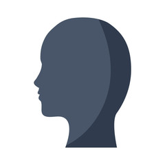 profile silhouette isolated icon