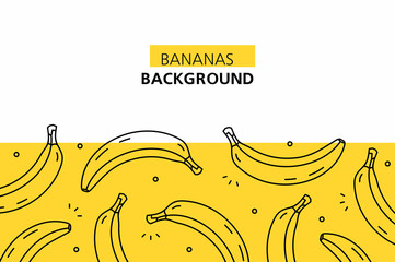 Bananas background. isolated on white background © Nataliia