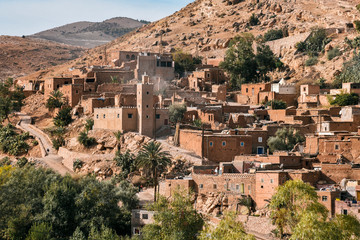 Fototapeta na wymiar Imlil in the Atlas Mountains of Morocco
