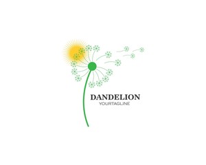dandelion flower logo icon