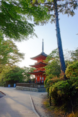 Obraz premium Koyasu Pagoda, Kyoto, Japan