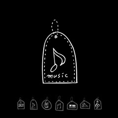 음악회 포스터 / 손으로 그린 음악 일러스트